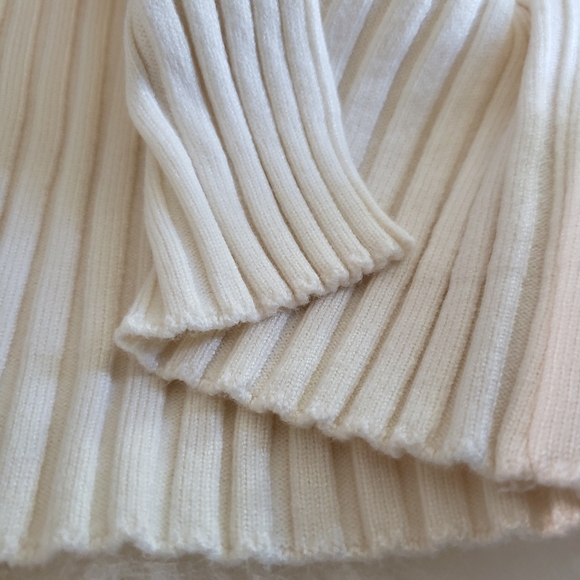 Square Neck Long Sleeve Ribbed Knit Midi Dress - Picture 13 of 15